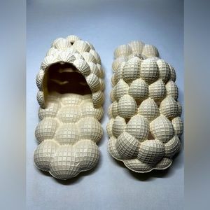 Cream Bubble Slippers